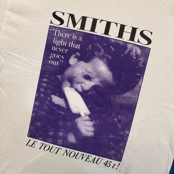 The Smiths There Is A Light That Never Goes Out White Rock T-Shirt Size Large - Picture 4 of 4